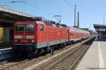 143 013-1 mit der RE15 (RE 17737) nach Lutherstadt Wittenberg in Magdeburg.