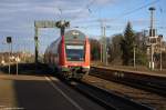 RB42 (RB 17711) von Magdeburg Hbf nach Dessau Hbf in Magdeburg-Neustadt und gezogen hatte die 143 072-7. 13.01.2015