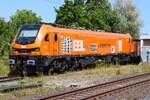 BBL Logistik Stadler Euro9000 2019 312-8 steht mit G�terwagen in Maintal Ost abgestellt am 25.07.26