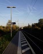 Maintal Ost mit schiefen Schild am 31.10.13 