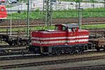 V 60.01 der HGB am 08.05.2009 östlich des Hbf. Mannheim. Die V 60 D wurde von LEW 1982 als 105 161 an die DR geliefert.