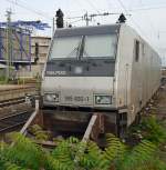 Die Railpool-Lok 185 692-1 wurde im Mannheimer Hbf abgestellt. (23.09.12)