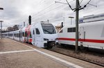 429 127  SÜWEX  als RE 4497 (Mainz Hbf - Worms Hbf - Mannheim Hbf), am 28.3.2016 bei der Einfahrt in Mannheim Hbf.