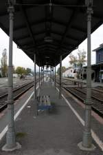 Alter Bahnhof in Meckesheim. Bild aufgenommen am 13.10.2008