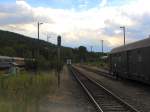 Die sdliche Bahnhofsausfahrt von Meiningen; 04.09.2010