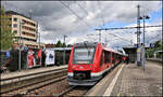 Aus Richtung Ulm ist der VT 622056 am 12.05.2026 um 11.28 Uhr auf Gleis 2 im Bahnhof Memmingen angekommen.