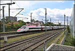 SBB ETR erreicht hier am am 12.05.2026 um 12.16 Uhr aus Z�rich kommend den Bahnhof Memmingen.