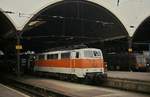 111 169-9 Anfang der 1990er Jahre im Mönchengladbacher Hauptbahnhof