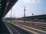 Blick ber den neuen ICE Bahnhof Montabaur am 28.07.02 bei der erffnung des Bahnhofs.