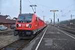 147 012 an Gleis 12 in Mosbach Neckarelz am Dienstag den 19.3.2019 P.S.