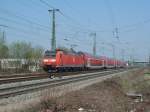 146 109-4 fhrt mit ihrer RB nach Neuenburg am Rhein am 24.03.12 im letzen Bahnhof Mllheim (Baden) ein.