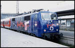 Vampire Lok 11030 ist hier am 11.5.2002 um 14.00 Uhr mit dem Regionalzug aus Garmisch Partenkirchen in München HBF angekommen.