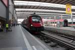 1116 230-2 in Mnchen Hbf nach Bereitstellung als RJ 65 zur Fahrt nach Budapest Keleti.24.03.2012