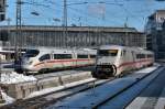 Mnchen Hbf am 18.02.12: ICEs satt