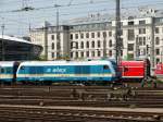 Netinera/ALEX Siemens Eurorunner 223 070-4 am 08.08.15 in München Hbf vom Bahnsteig aus fotografiert