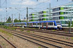 Eine Vierfachtraktion der Baureihe 622 der BRB rollte am 11.06.25 durch den Münchner Heimeranplatz Richtung Ostbahnhof.