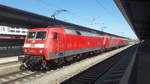120 151-6 führte am 19.04.2019 den PbZ nach München an.