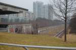 Ehemaliger S-Bahnhof Olympiastadion (Oberwiesenfeld) am 3.