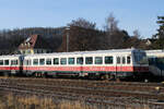 VT 411 am 21.12.2025 Im Bahnhof Münsingen 
