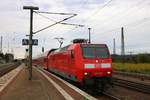 146 030 der Elbe-Saale-Bahn (DB Regio Südost) als RE 16314 (RE30) nach Magdeburg Hbf verlässt ihren Startbahnhof Naumburg(Saale)Hbf auf Gleis 3.