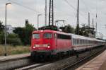 Nachdem IC 51259/CNL 1259 nach Berlin-Lichtenberg Naumburg/S. verlassen hatte, folgte als nächsten PbZ 2486 auf seiner Fahrt nach Leipzig, der an diesem Morgen von 115 383-2 gezogen wurde. 19.06.14