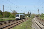 Abellio 1648 927 als RB 80566 von Naumburg (S) Ost nach Karsdorf, am 09.05.2023 bei der Einfahrt in Naumburg (S) Hbf.