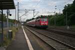 111 104 mit einem SE von Weinheim nach Frankfurt (Main) Hbf am Abend des 20.06.14 in Neu-Isenburg.