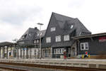 09.03.2011, Der Bahnhof in Neuhaus am Rennweg.