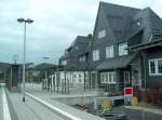 Bahnhofsgebude und Bahnsteig in Neuhaus am Rennweg; 20.09.2008
