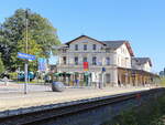 Der Bahnhof Neustadt (Sachs) am 10.