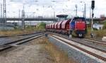 BR 275 xxx der RBB mit dem Dolomitzug aus Scharzfeld durch den Bahnhof Nordhausen 15.09.2018 (vom Bahnsteig 2 aufgenommen)