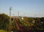 Die westliche Einfahrt in den Bahnhof Nordhausen am 16.12.2007