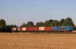 Am 2.August 2013 war MTR 185 510 mit Containern bei Nordstemmen auf dem Weg Richtung Sden.