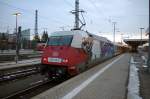 101 070  Adler Mannheim  steht am 14.02.2013 mit einem IC im Nrnberger Hauptbahnhof. 