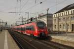 Einfahrt 442234 am 18.2.2014 um 11.45 Uhr in den Hauptbahnhof Nürnberg.