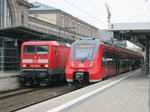 143 628-6 & 442 764 auf Gleis 1 & 2 am Hbf Nürnberg, 24.03.14.