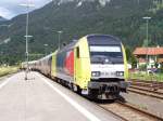 ER 20-002  Alex  fuhr am 30.Juli 2007 mit dem Allgu-Express ALX von Oberstdorf nach Mnchen Hbf. Aufgenommen bei der Ausfahrt aus Oberstdorf.