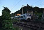MRB 460 517-6 verlässt Oberwesel in Richtung Koblenz am Freitagabend den 22.6.2018