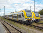 ET 1462 515-6 steht neben einem weiteren Desiro-HC abgestellt in Offenburg, 23.08.2020.