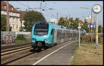 Eurobahn ET 4.06 fährt hier als RB nach Bielefeld in den unteren Bahnhof des HBF Osnabrück ein.