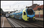 ET 604 der Westfalenbahn fährt am 04.07.2016 um 06.45 Uhr in Osnabrück HBF nach Rheine weiter.