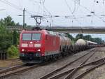 185 065 mit gemischtem Güterzug in Brock=Ostbevern, 26.07.15