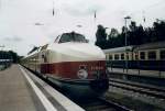 Mein Lieblingszug der SVT 18.16.10 kam im Mai 1998 auf Sonderfahrt von Berlin nach Binz.Hier stand der Zug schon wieder fr die Rckfahrt nach Berlin in Binz.