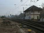 Bahnhof Binz am 03.März 2011.In Binz gibt es keinen Güterverkehr,das Ladegleis,das Gleis zum Kohlehandel und das Anschlußgleis zum Heizwerk sind verschwunden.
