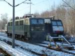 142 001 und 185 554 abgestellt in Pirna Bahnhof.