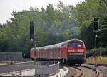 218 390 schiebt RE3704 Hof - Leipzig aus Plauen ob Bf, 5.8.010.