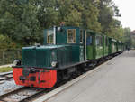 Chiemseebahn im Bahnhof Prien am Chiemsee, 20.09.2020.