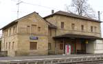 Das Bahnhofsgebäude Ebensfeld zwischen Bamberg und Lichtenfels musste der ICE-Neubautrasse weichen.