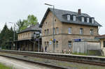 12.05.2016: Der Bahnhof Mainleus  an der Strecke Bamberg - Hof,