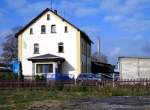 Das ehemalige Bahnhofsgebude des Bahnhofs Grnhain, 03.10.07